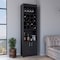 Tuhome Beijing Kava Bar Cabinet, Double Door, Two Shelves, Sixteen Built-in Wine Rack, Black MLW7884 - alternate 5